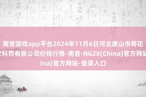 南宫游戏app平台2024年11月6日河北唐山市荷花坑市集决议科罚有限公司价钱行情-南宫·NG28(China)官方网站-登录入口